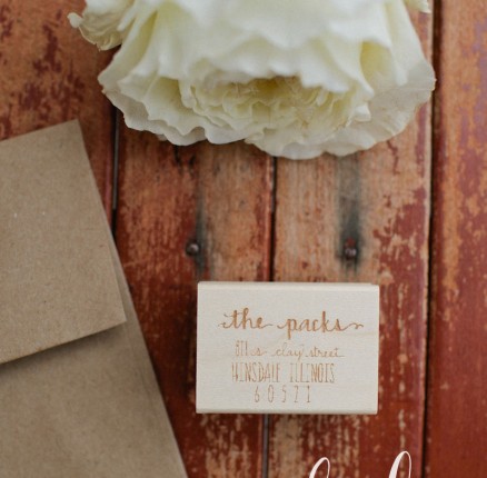 SCRIPT Custom Design Return Address Stamp