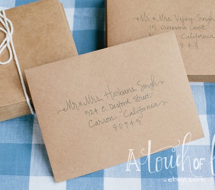 25 Hand Addressed Envelopes for All Events