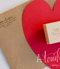 LOVE Custom Design Return Address Stamp