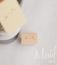 LOVEBIRD’S INITIALS Custom Stamp