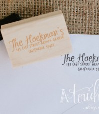 CURLS Personalized Return Address Stamp