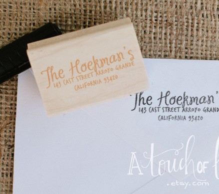 CURLS Personalized Return Address Stamp